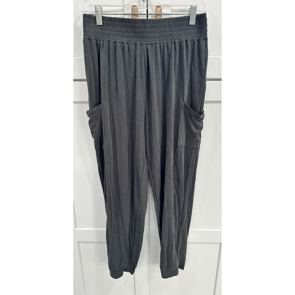 American Eagle Outfitters Jogger Pants Charcoal Gray Elastic Waist Pockets M